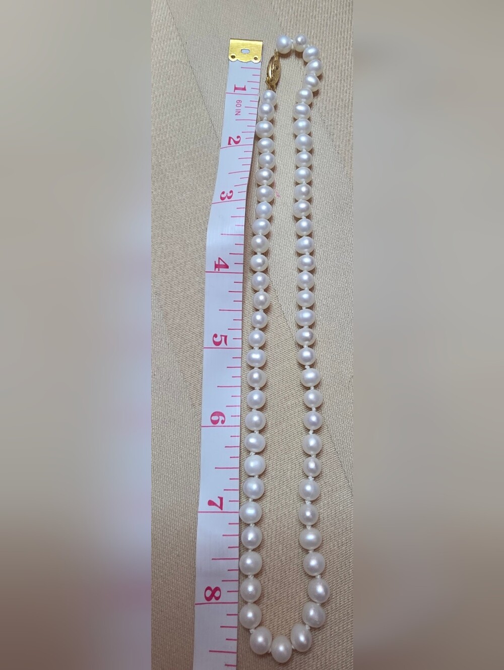 SET OF GENUINE, PEARL BRACELETS AND GENUINE PEARL NECKLACE 17 IN - Picture 2 of 5